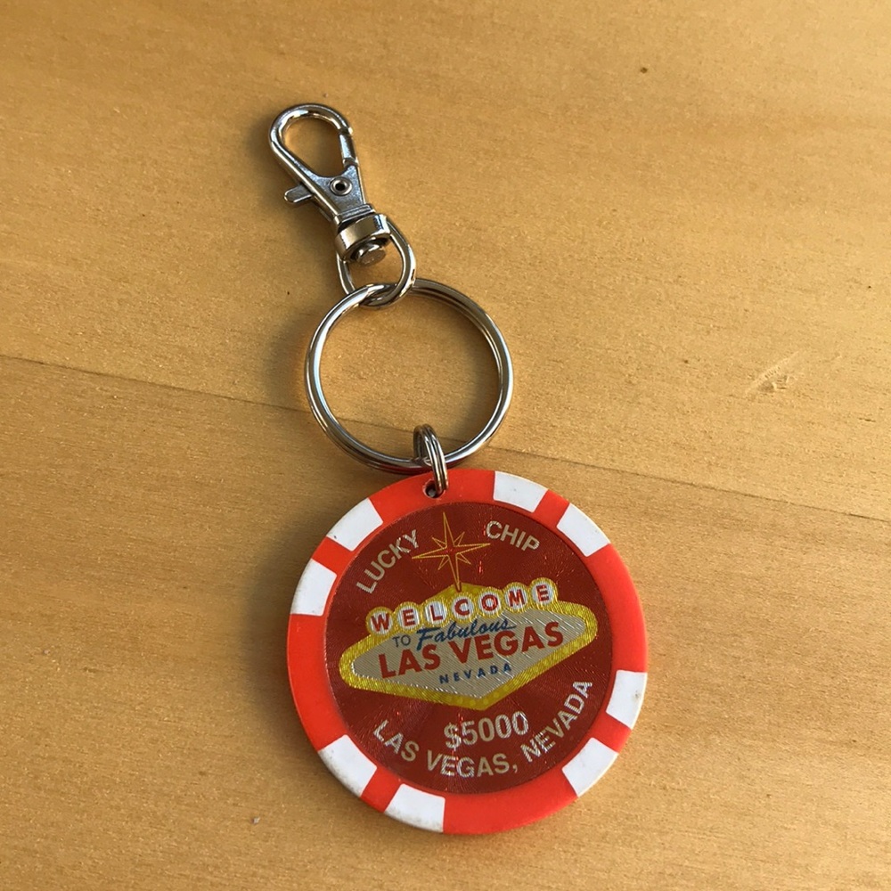 Las Vegas Nevada Casino Chip Keychain